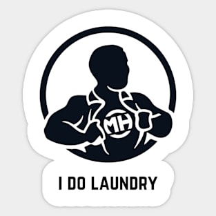 Front: I Do Laundry Back: Husband of the Year Sticker